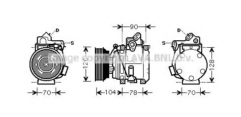 Компрессор, кондиционер AVA QUALITY COOLING TOK441