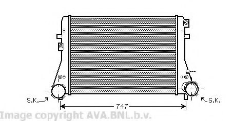 Интеркулер AVA QUALITY COOLING VW4227