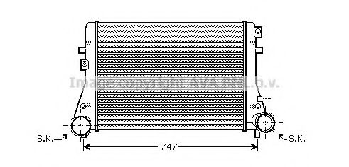 Интеркулер AVA QUALITY COOLING VWA4227