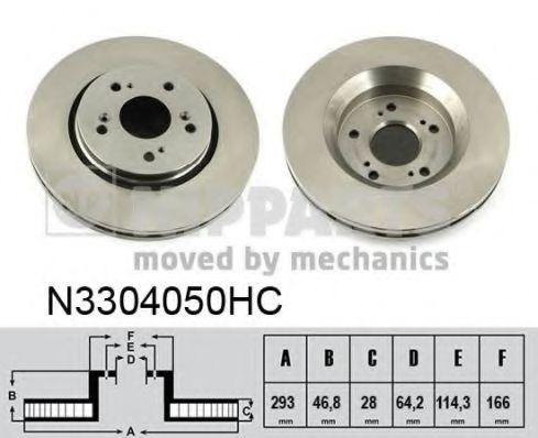 Тормозной диск NIPPARTS N3304050HC