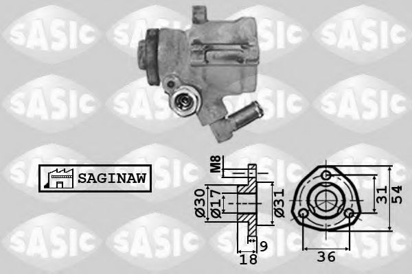 Гидравлический насос, рулевое управление SASIC 7076008