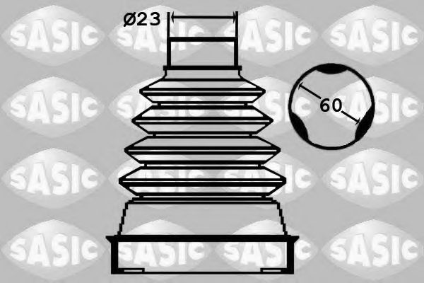 Комплект пылника, приводной вал SASIC 1904042