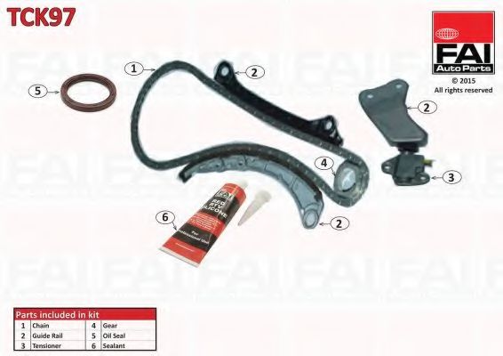 Комплект цели привода распредвала FAI AutoParts TCK97