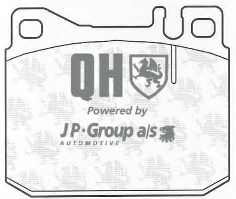 Комплект тормозных колодок, дисковый тормоз JP GROUP 1163608619