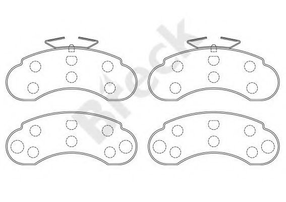 Комплект тормозных колодок, дисковый тормоз BRECK 21573 00 706 00