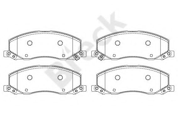 Комплект тормозных колодок, дисковый тормоз BRECK 24418 00 701 10
