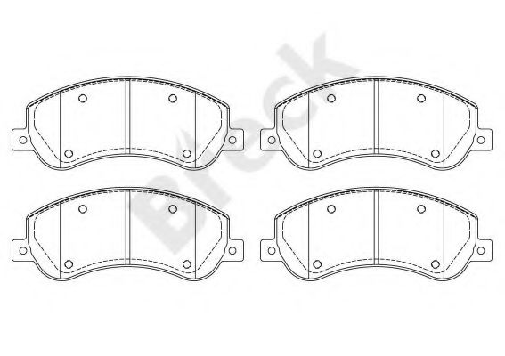 Комплект тормозных колодок, дисковый тормоз BRECK 24484 00 703 10