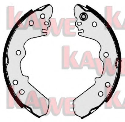 Комплект тормозных колодок KAWE 06340