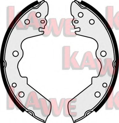 Комплект тормозных колодок KAWE 07760