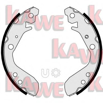 Комплект тормозных колодок KAWE 09970