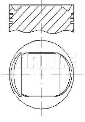 Поршень MAHLE ORIGINAL E25140