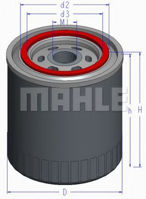 Масляный фильтр MAHLE ORIGINAL OC 578
