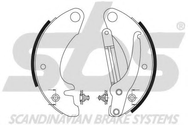 Комплект тормозных колодок sbs 18492719259