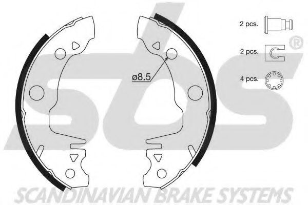 Комплект тормозных колодок sbs 18492799269