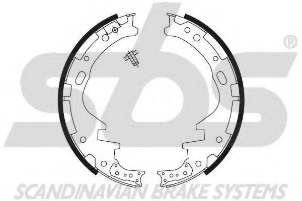 Комплект тормозных колодок sbs 18492722468
