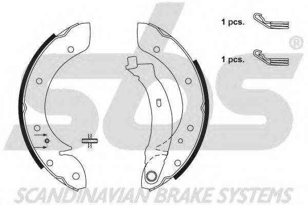 Комплект тормозных колодок sbs 18492739599