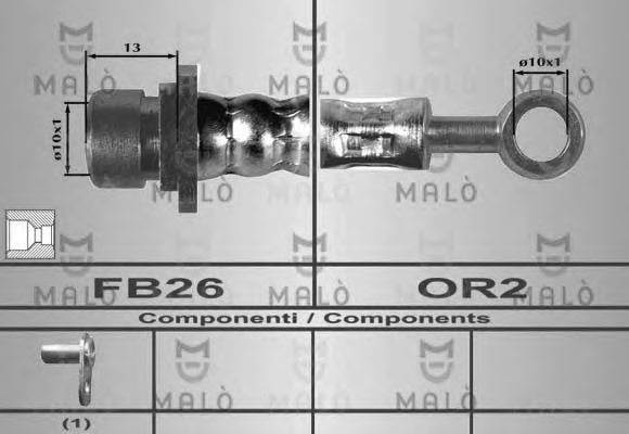 Тормозной шланг MALÒ 80461