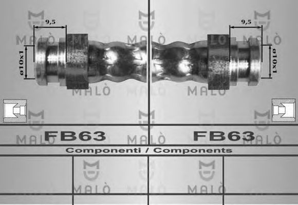 Тормозной шланг MALÒ 80546