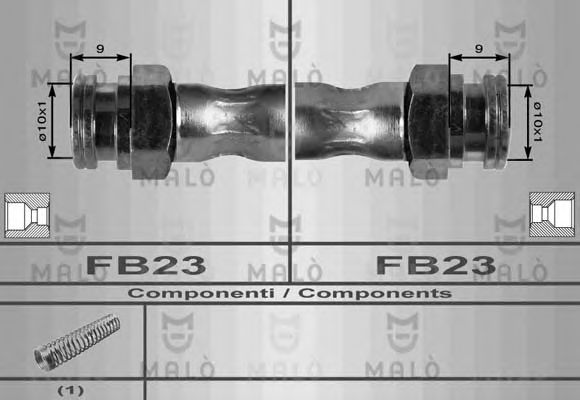 Тормозной шланг MALÒ 8395