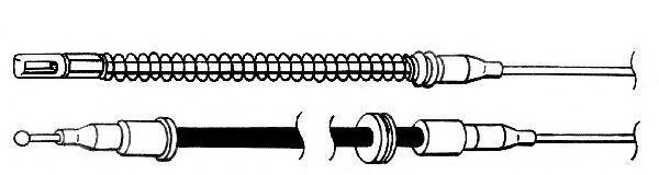 Трос, стояночная тормозная система CEF OP02162