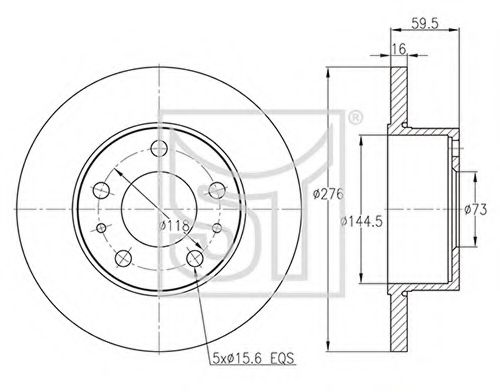 Тормозной диск ST-TEMPLIN 03.110.0823.290