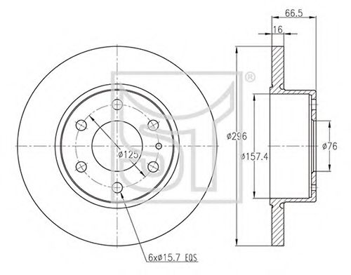 Тормозной диск ST-TEMPLIN 03.110.0823.370