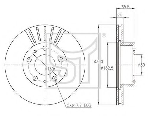 Тормозной диск ST-TEMPLIN 03.110.2600.030