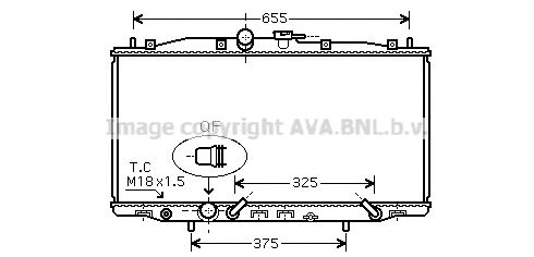 Радиатор, охлаждение двигателя PRASCO HD2179