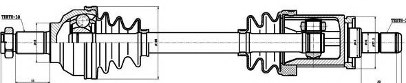 Приводной вал GSP 205047