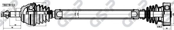 Приводной вал GSP 261006