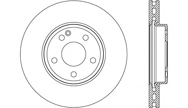 Тормозной диск OPEN PARTS BDR2701.20