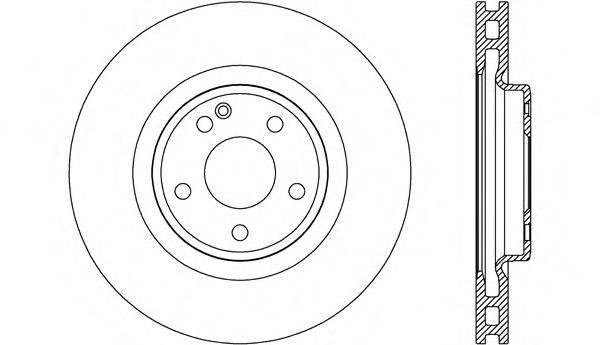 Тормозной диск OPEN PARTS BDR2702.20