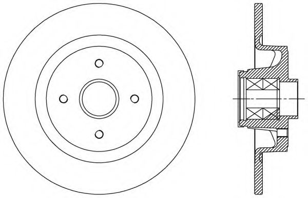 Тормозной диск OPEN PARTS BDA2511.30