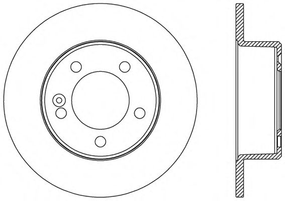 Тормозной диск OPEN PARTS BDA2599.10