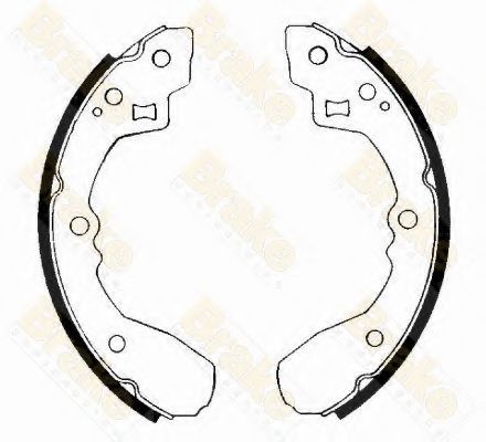 Комплект тормозных колодок Brake ENGINEERING SH1205