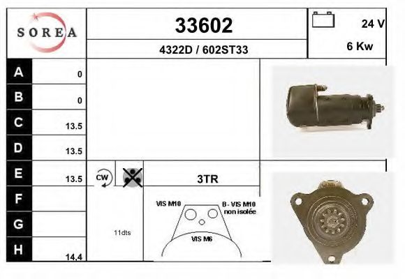 Стартер EAI 33602