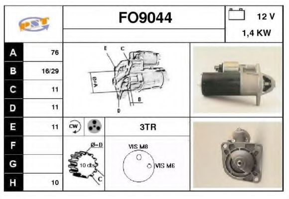 Стартер SNRA FO9044