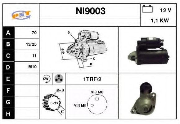 Стартер SNRA NI9003