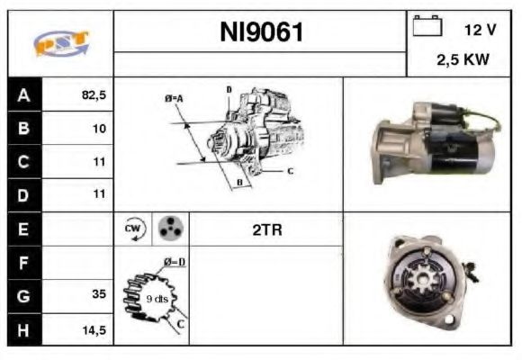 Стартер SNRA NI9061