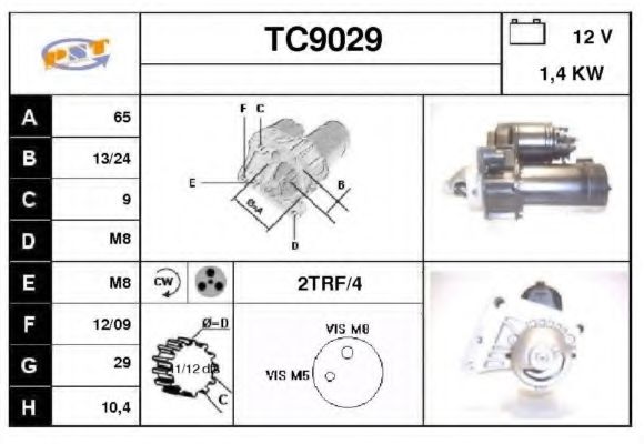 Стартер SNRA TC9029