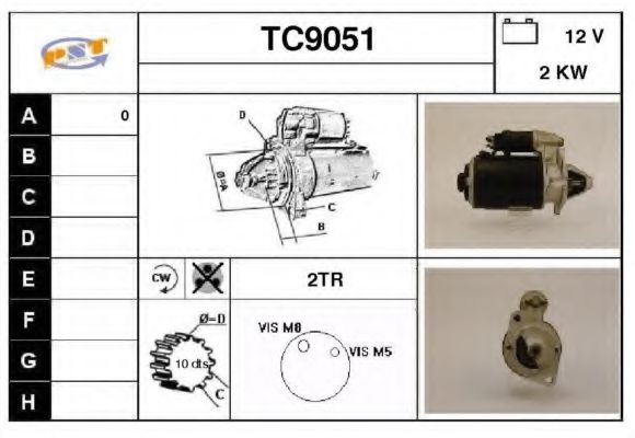 Стартер SNRA TC9051