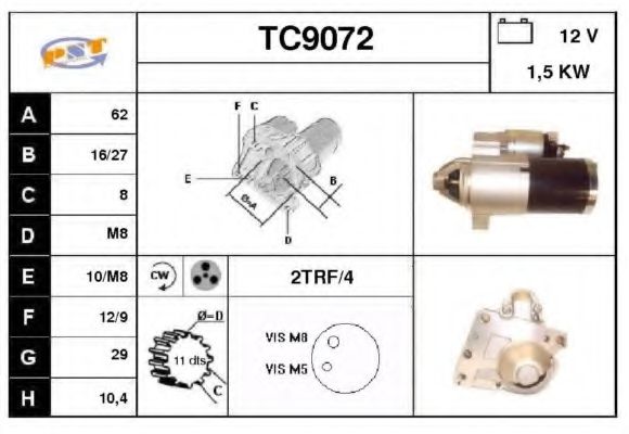 Стартер SNRA TC9072