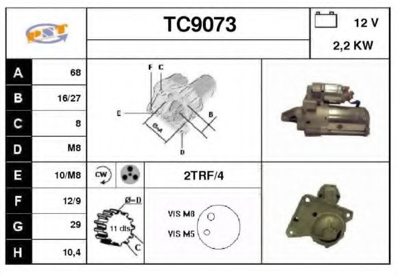 Стартер SNRA TC9073