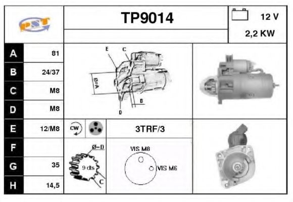 Стартер SNRA TP9014