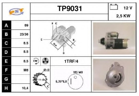 Стартер SNRA TP9031
