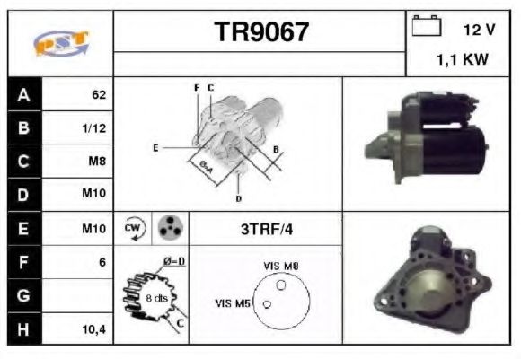 Стартер SNRA TR9067