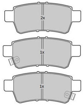 Комплект тормозных колодок, дисковый тормоз FREMAX 24341