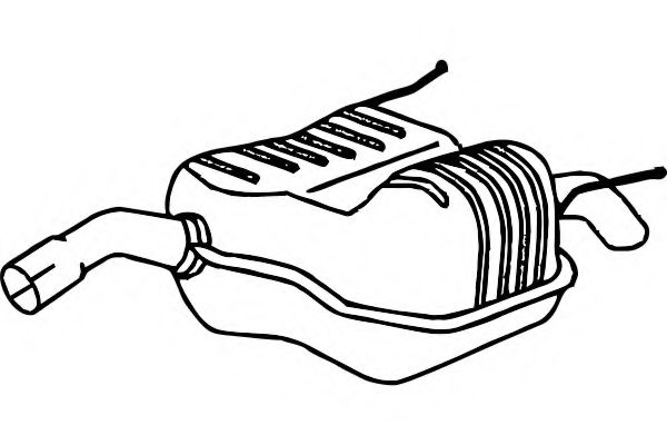 Глушитель выхлопных газов конечный FENNO 4401