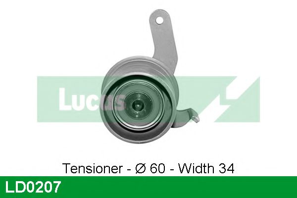 Натяжной ролик, ремень ГРМ LUCAS ENGINE DRIVE LD0207