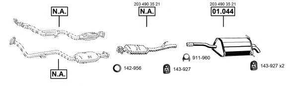 Система выпуска ОГ ASMET ME010240